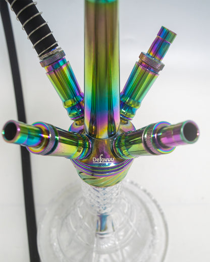 Venom 4 Pipe Hookah - Rainbow