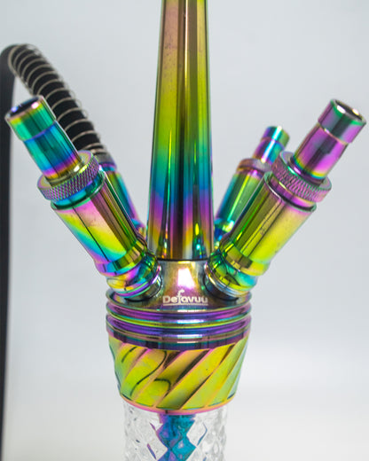 Venom 4 Pipe Hookah - Rainbow