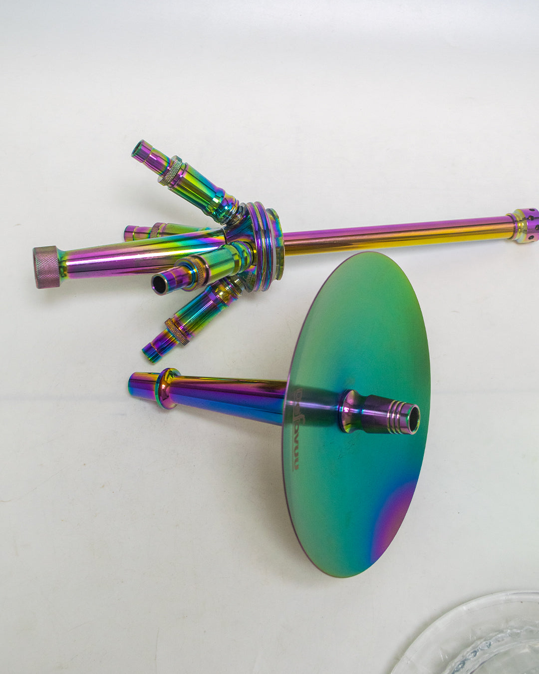 Venom 4 Pipe Hookah - Rainbow