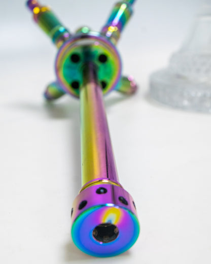 Venom 4 Pipe Hookah - Rainbow