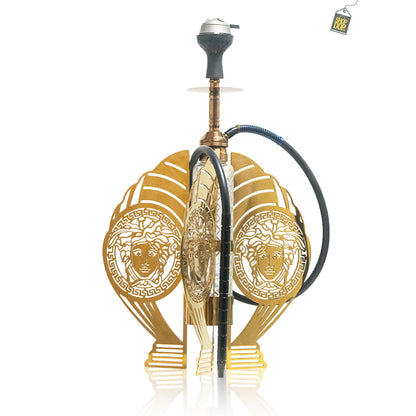 VG France Versache Hookah with 3 Bags (LED & Remote) - Rose Gold