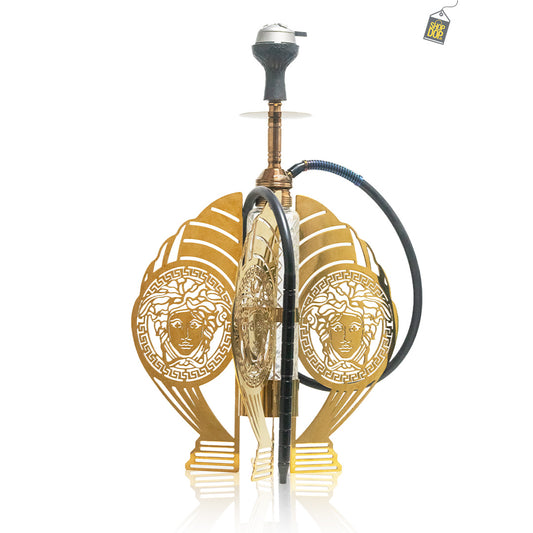 VG France Versache Hookah with 3 Bags (LED & Remote) - Rose Gold