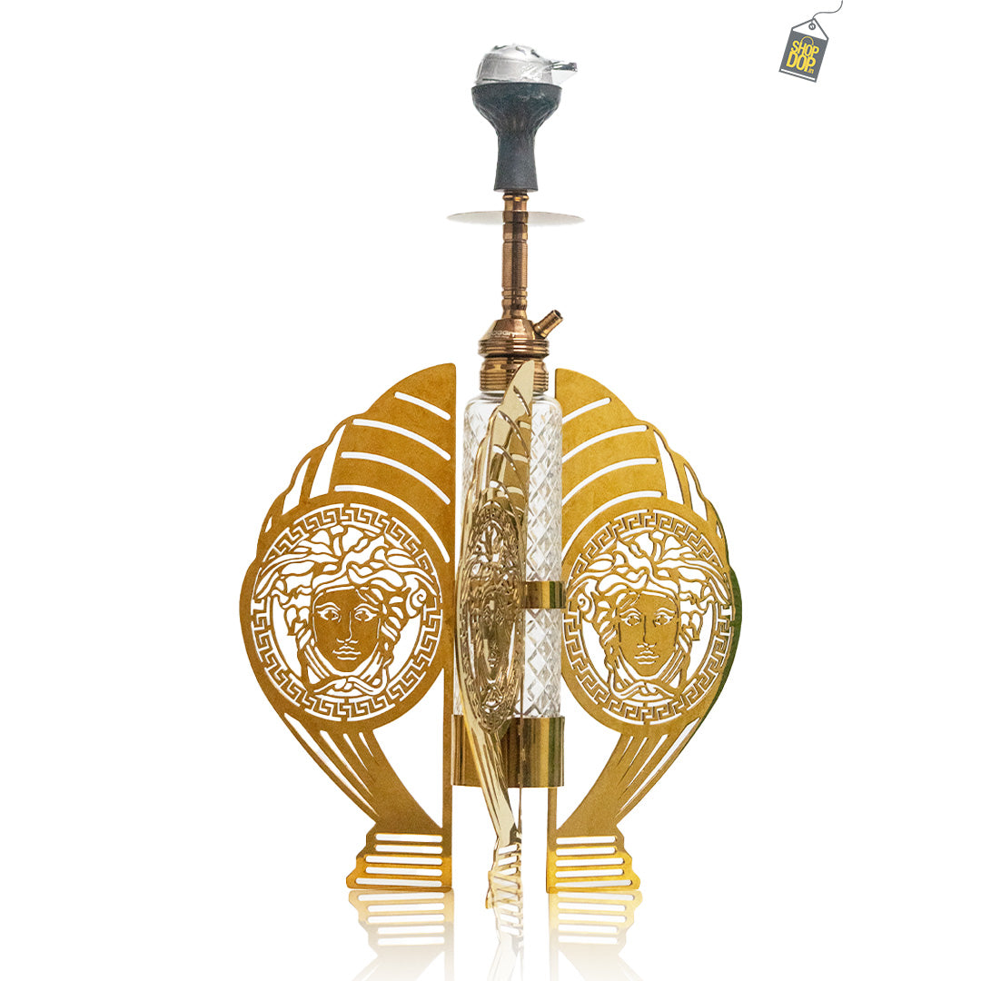 VG France Versache Hookah with 3 Bags (LED & Remote) - Rose Gold