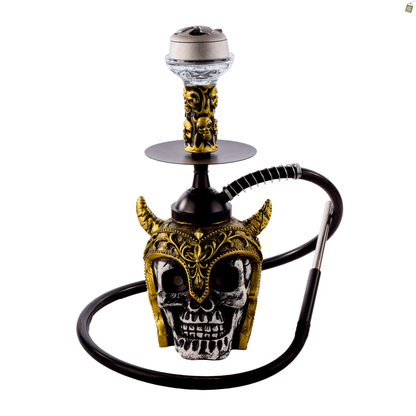 Viking Hookah with LED Light - Gold