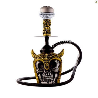 Viking Hookah with LED Light - Gold