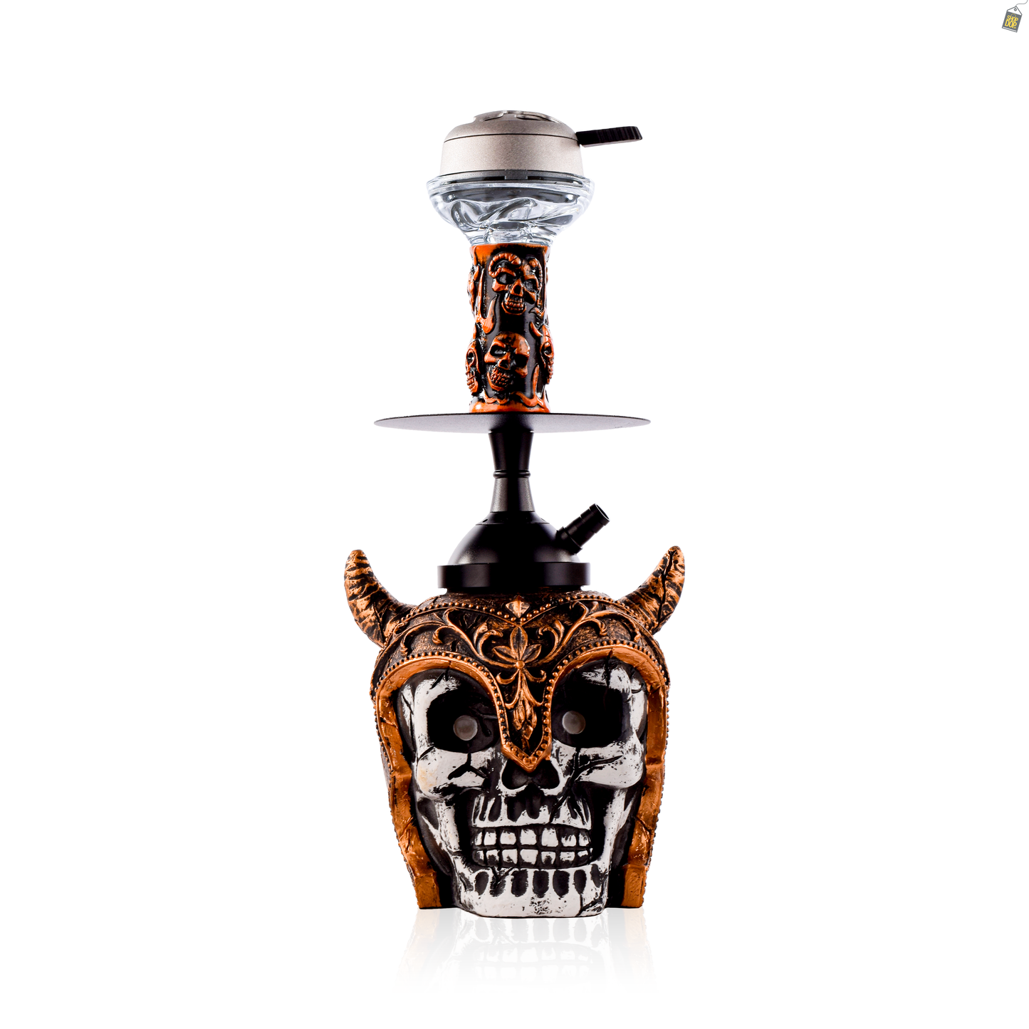 Viking Hookah with LED Light - Rose Gold