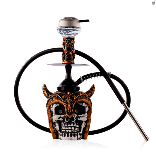 Viking Hookah with LED Light - Rose Gold