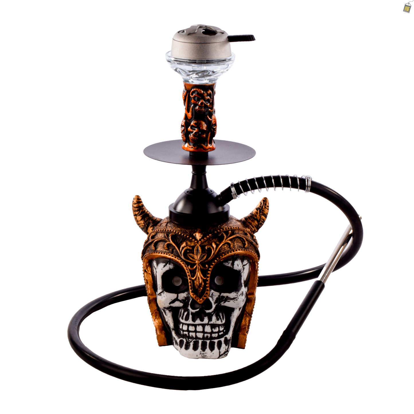 Viking Hookah with LED Light - Rose Gold