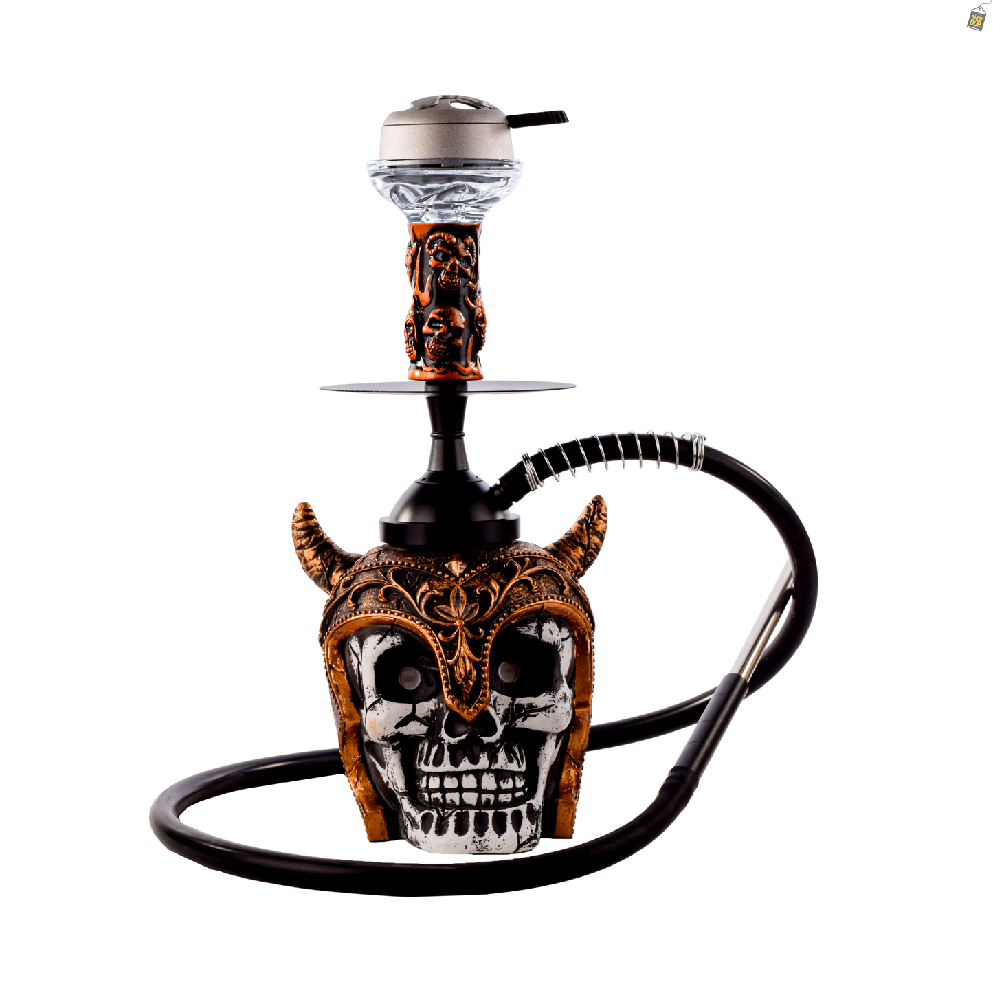 Viking Hookah with LED Light - Rose Gold