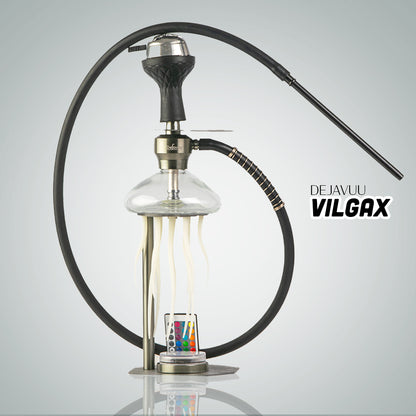 Vilgax Hookah with LED Light & Remote - Coffee