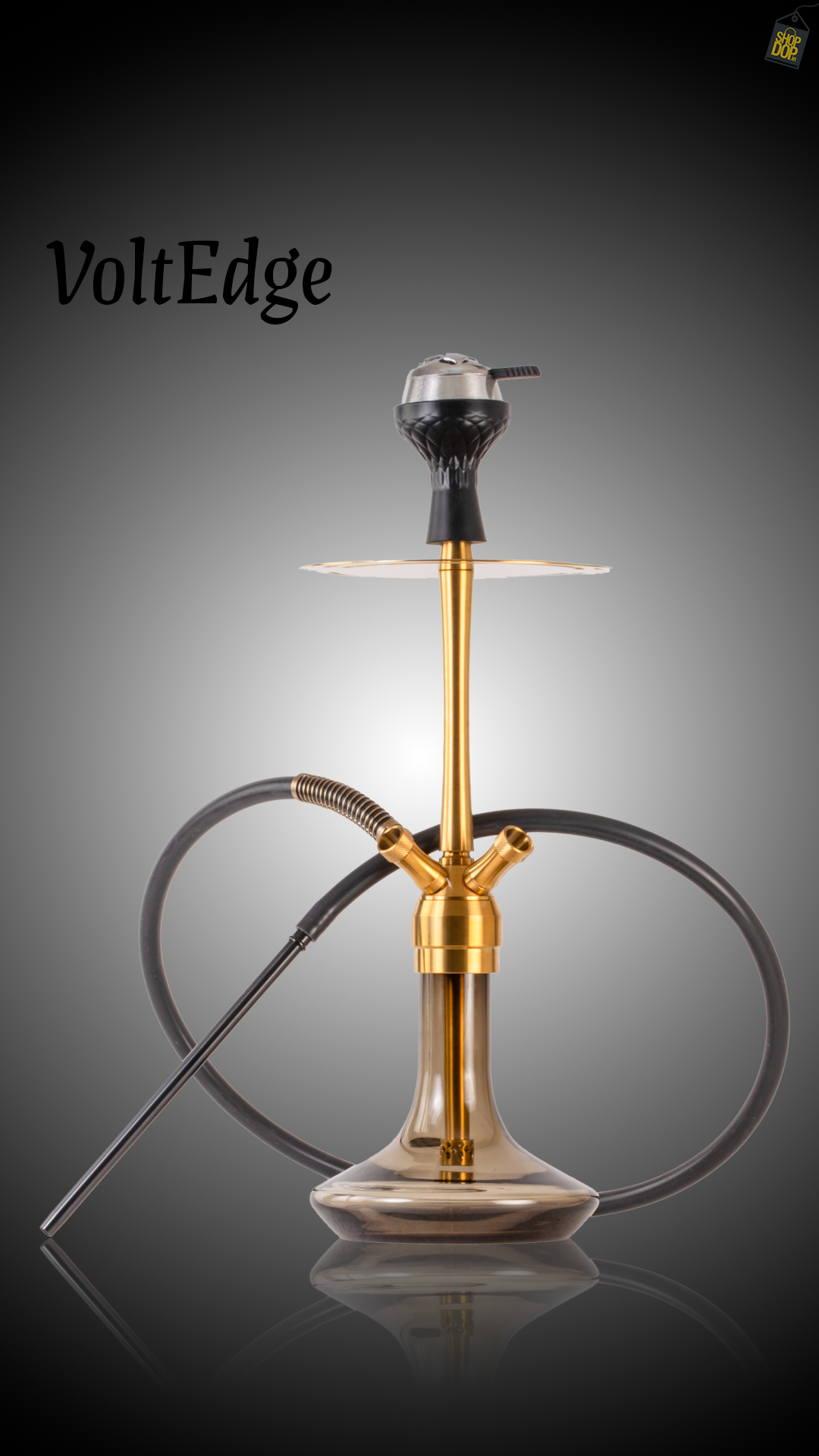 VoltEdge 4 Pipe Hookah - Gold