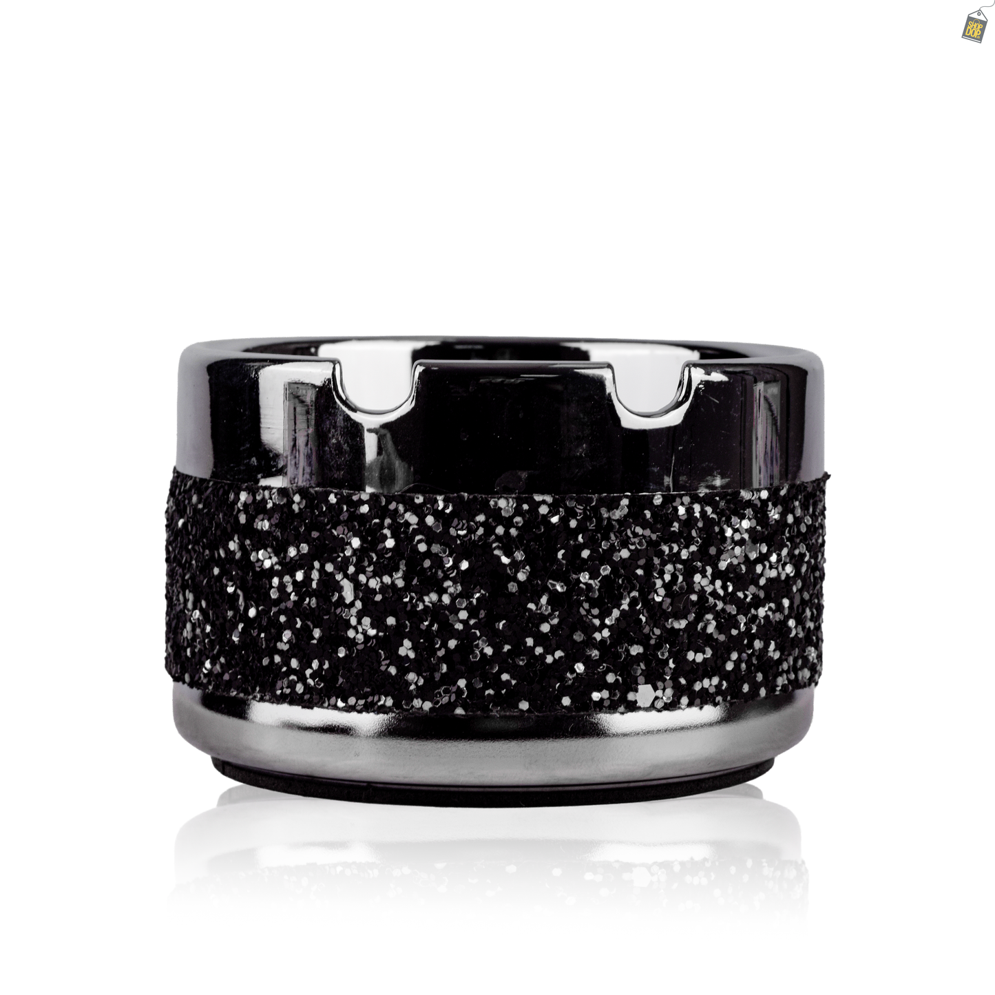 Wallris Ashtray - Black & White Dot