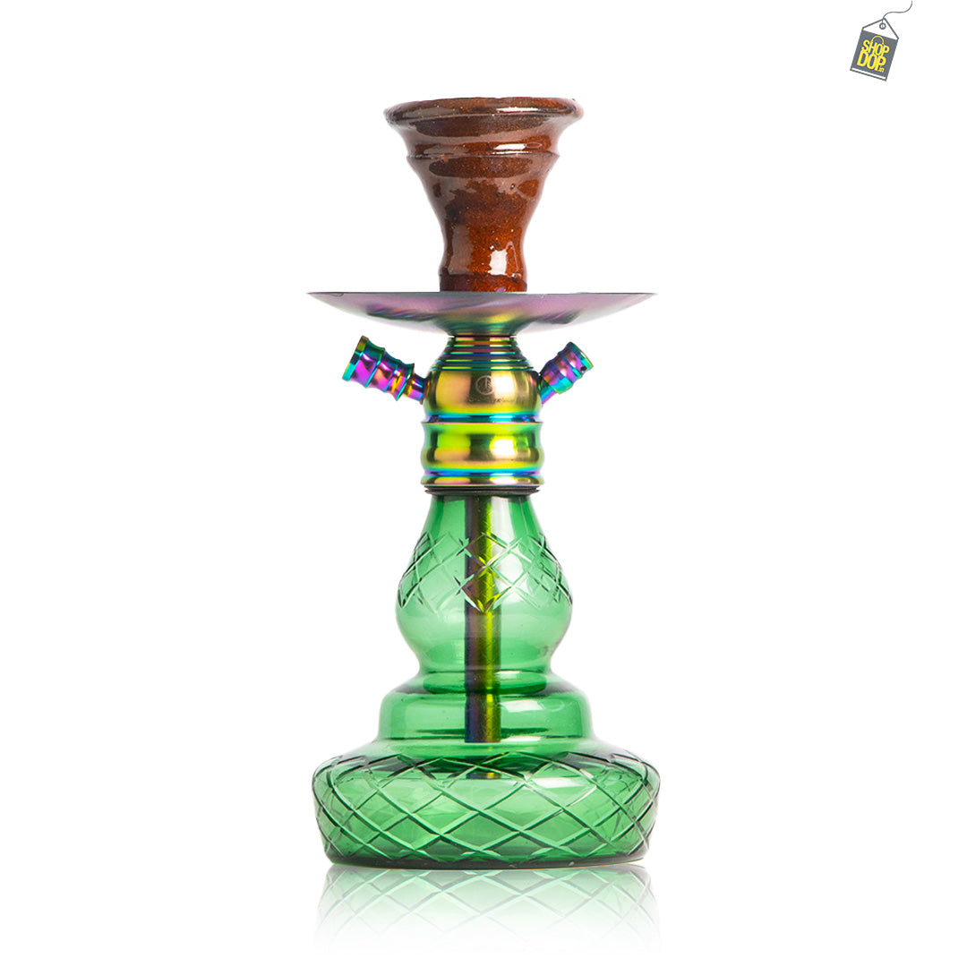 COCOYAYA X16 Hookah - Rainbow Stem / Green Base