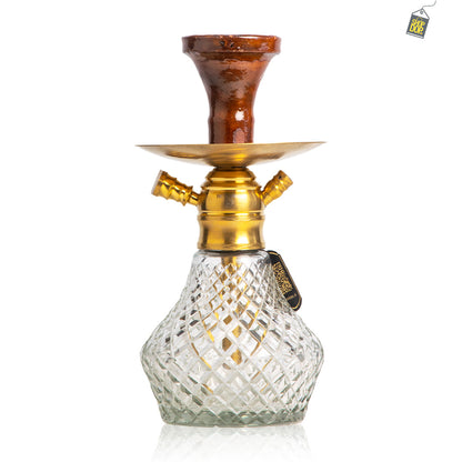 COCOYAYA X10 Hookah - Gold Stem / Transparent Base