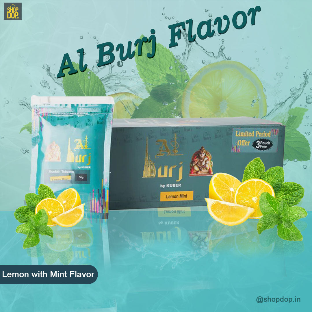 Al Burj Lemon with Mint Hookah Flavor - 50g