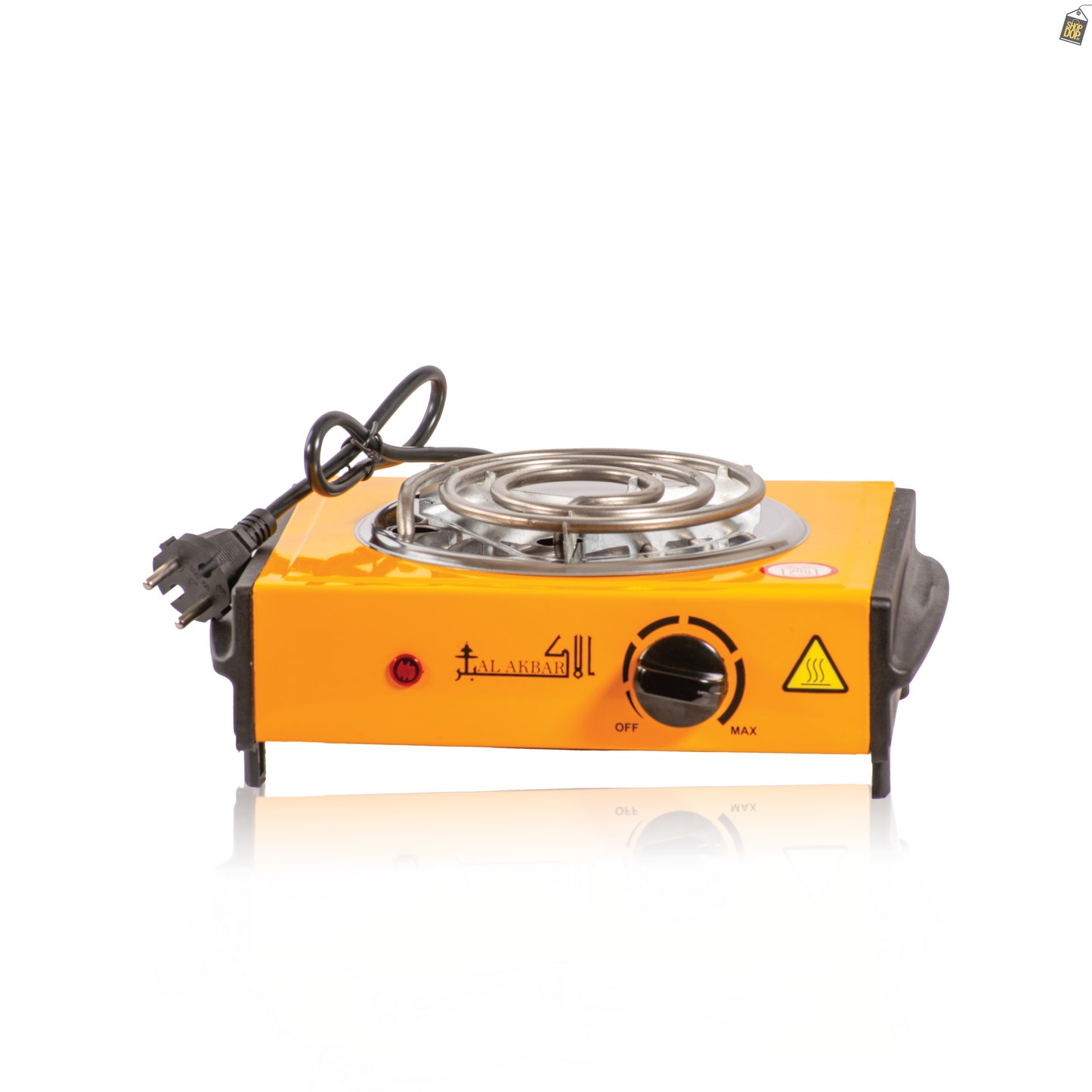 Al Akbar Hookah Charcoal Burner - 1000 Watt Hot Plate
