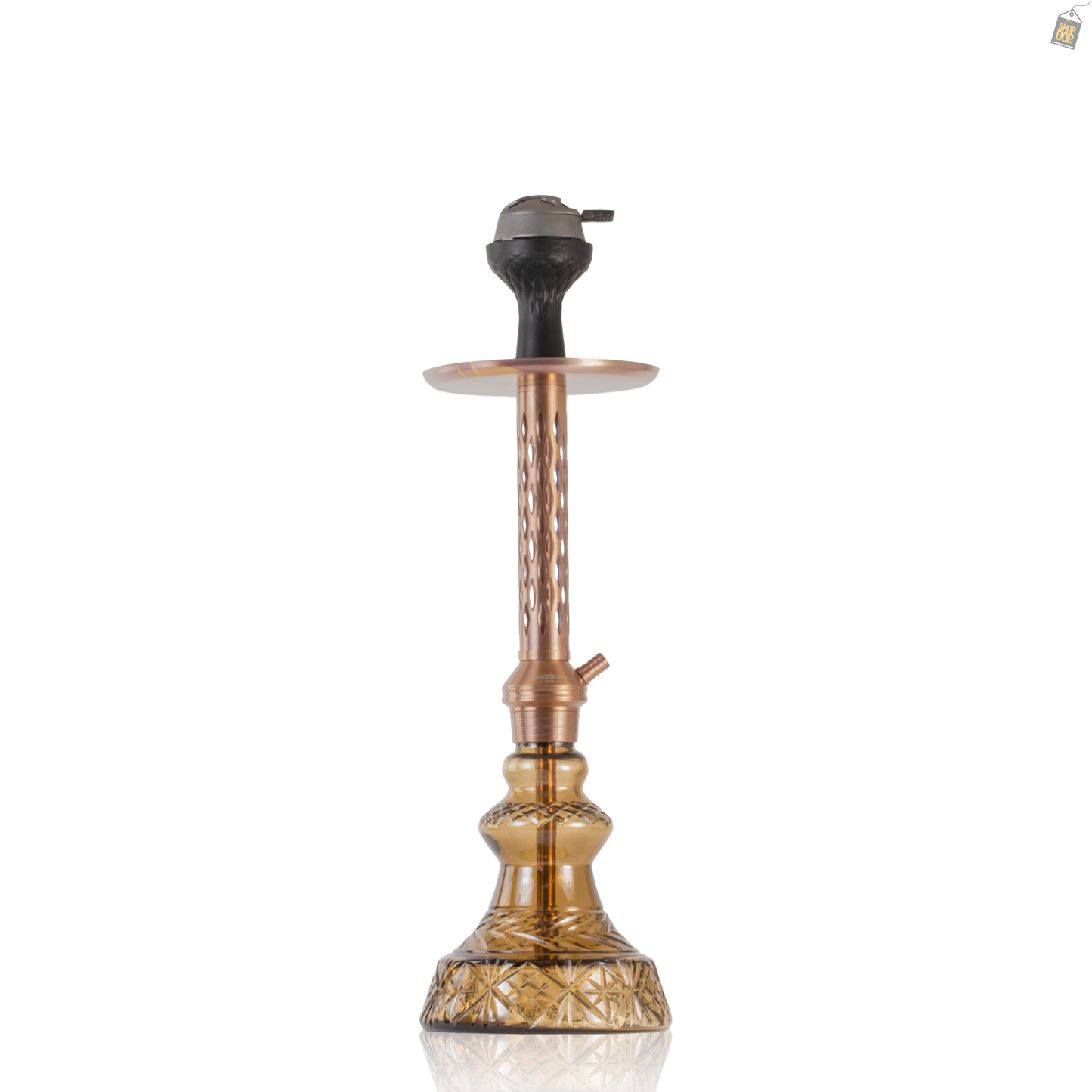 Alexander DIMD Hookah with Bag - Bronze Stem / Grey Carafe Base