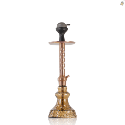 Alexander DIMD Hookah with Bag - Bronze Stem / Grey Carafe Base