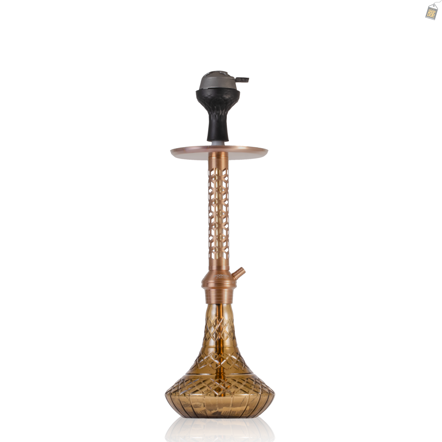 Alexander JLS Hookah with Bag - Grey Base / Copper Stem