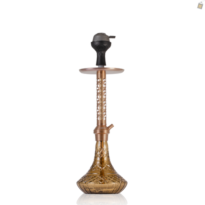 Alexander JLS Hookah with Bag - Grey Base / Copper Stem