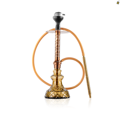 Alexander JLS Hookah with Bag - Bronze Stem / Grey Carafe Base