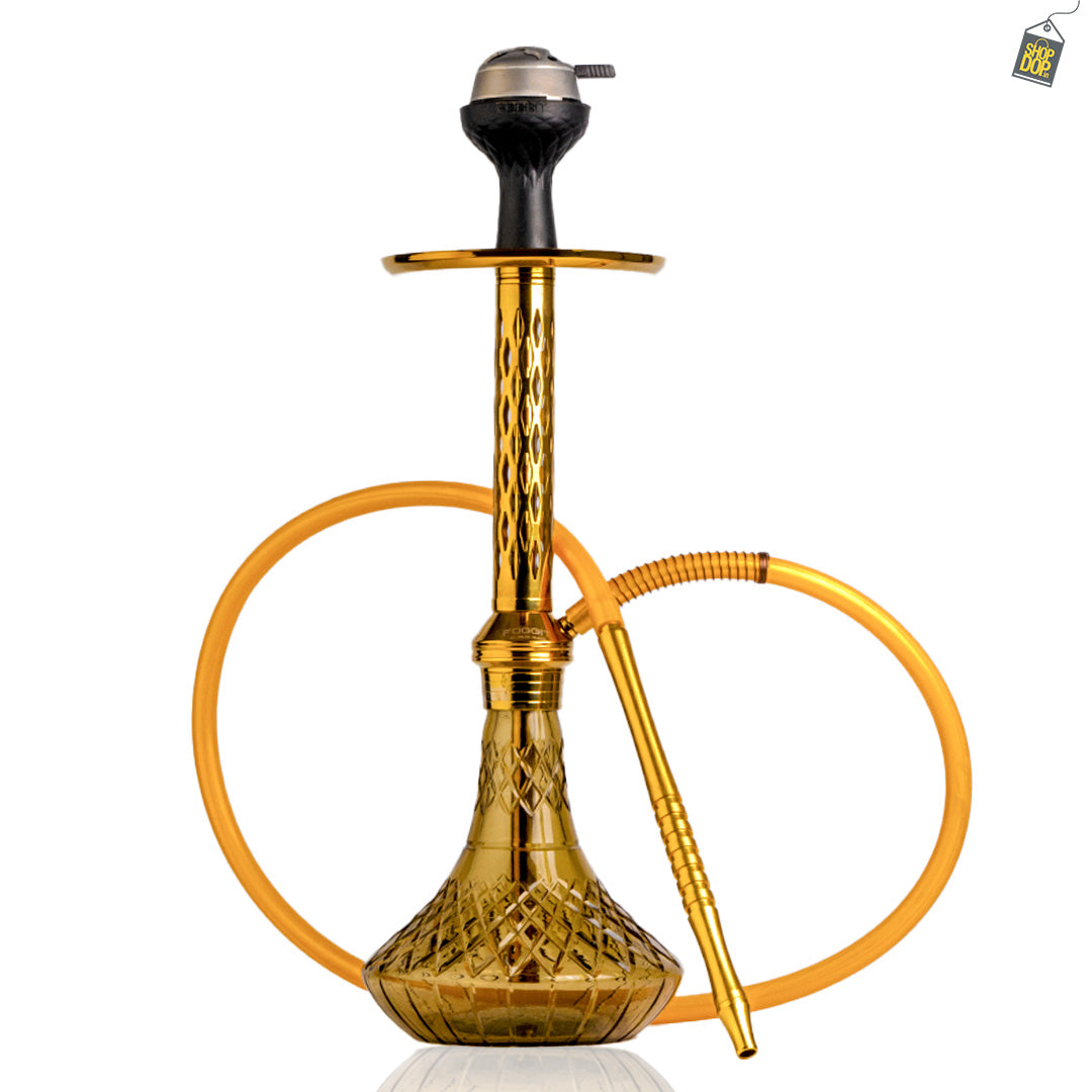 Alexander DIMD Hookah with Bag - Grey Base / Gold Stem