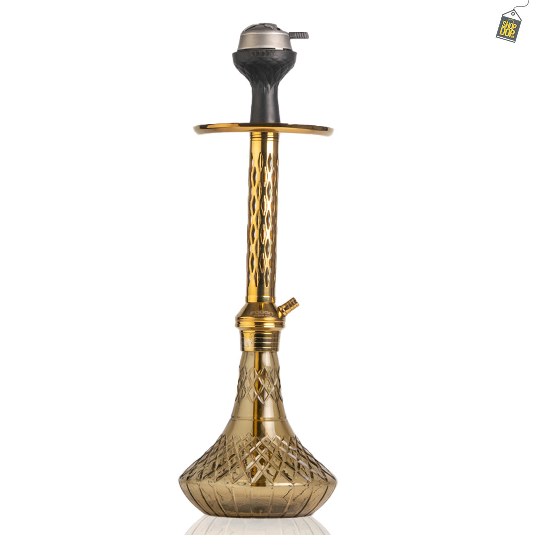 Alexander DIMD Hookah with Bag - Grey Base / Gold Stem