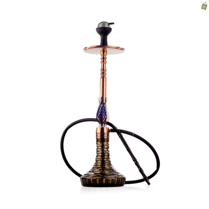 Animal Hookah with 2 Bags - Bronze Stem / Emerald Green Base