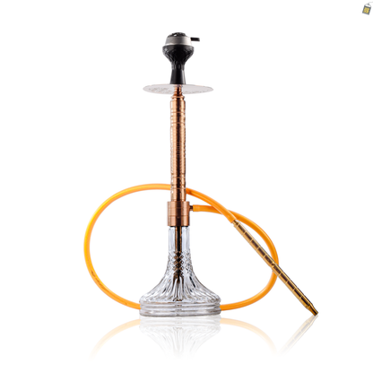 Attack Hookah with Bag - Bronze Stem / Transparent Base