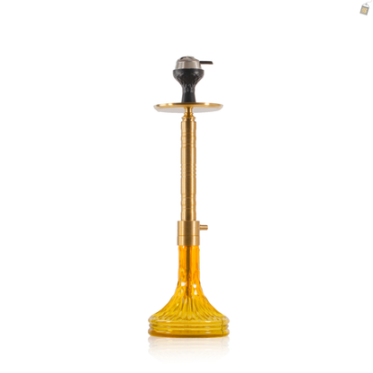 Attack Hookah with Bag - Gold Stem / Gold Base