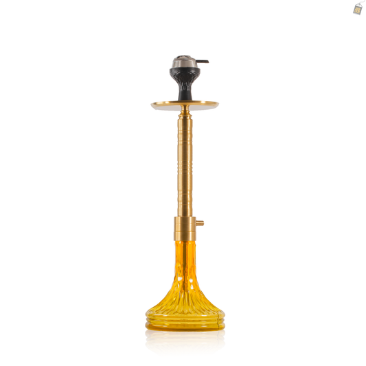 Attack Hookah with Bag - Gold Stem / Gold Base