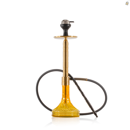 Attack Hookah with Bag - Gold Stem / Gold Base