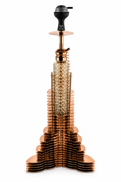 VG Burj Khalifa Hookah with Bag - Bronze