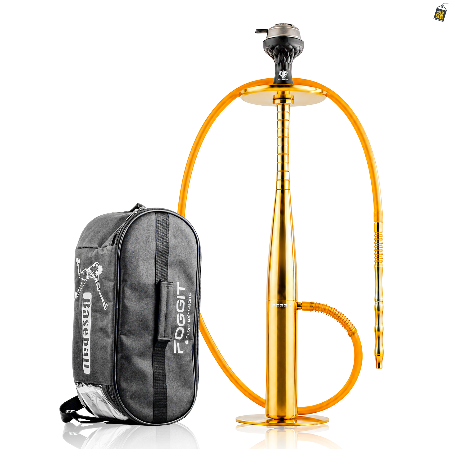 VG Baseball Hookah with Bag - Golden
