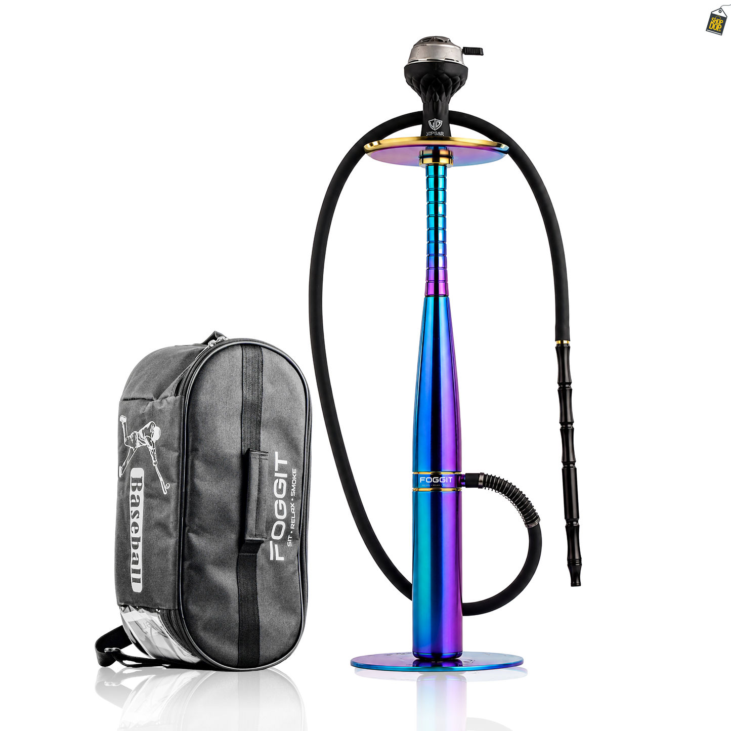 VG Baseball Hookah with Bag - Rainbow