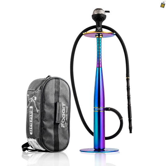 VG Baseball Hookah with Bag - Rainbow