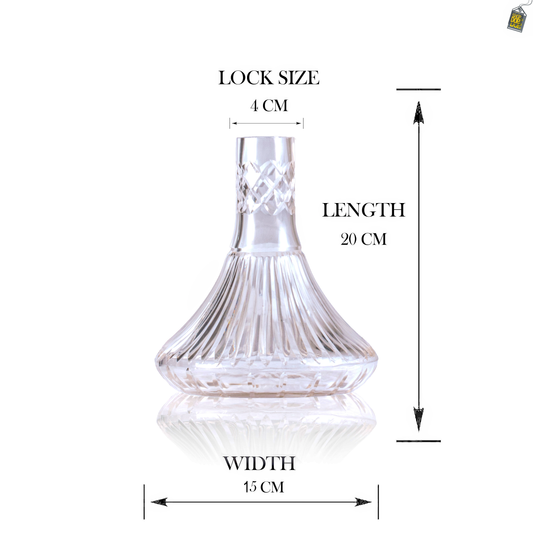 COCOYAYA Valeria Hookah Replacement Base Only - Transparent