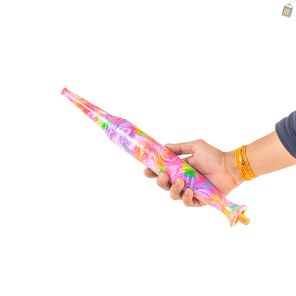 Big Bazooka Hookah Pipe Handle Only (Ice Chiller) - Purple Print