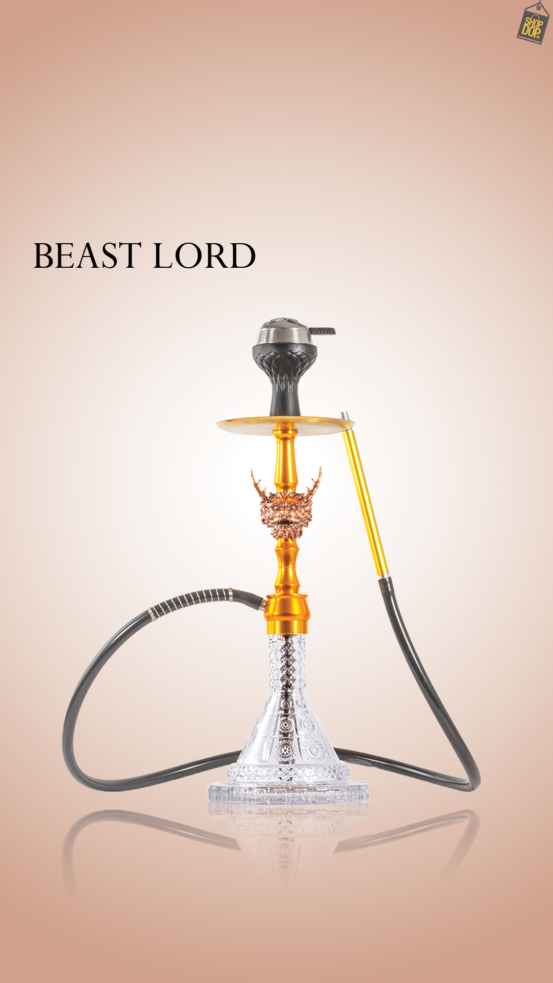 Beast Lord Hookah - Rose Gold