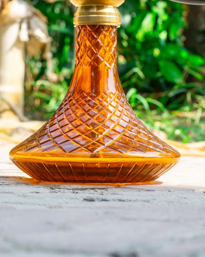 COCOYAYA Draco Hookah - Golden Stem / Amber Base