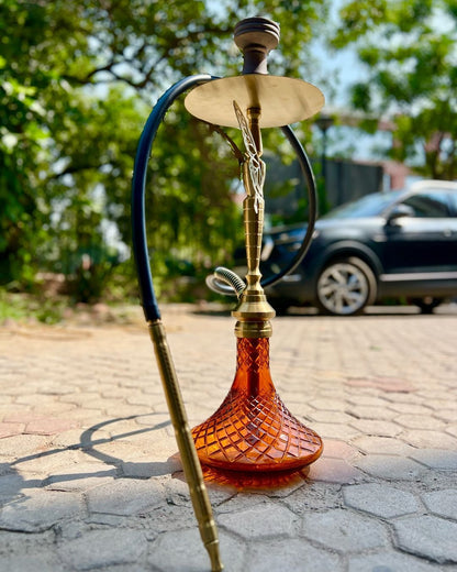 COCOYAYA Draco Hookah - Golden Stem / Amber Base