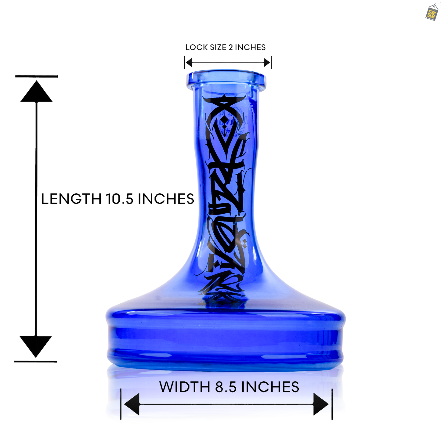 Bick Hookah Glass Replacement Base - Blue (Rubber)