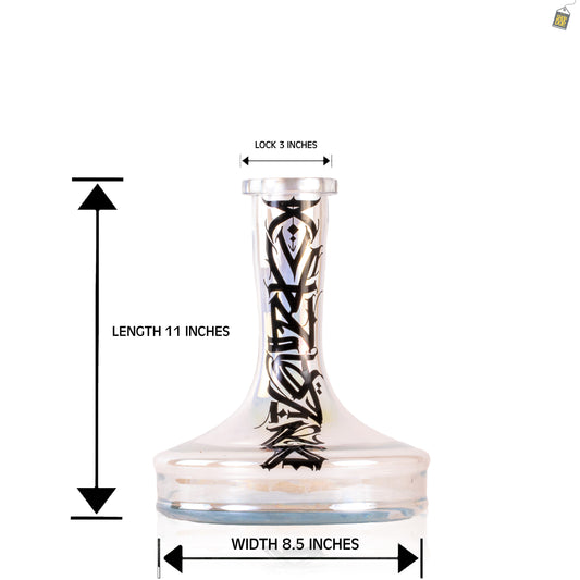 Bick Hookah Glass Replacement Base - Transparent (Designer)