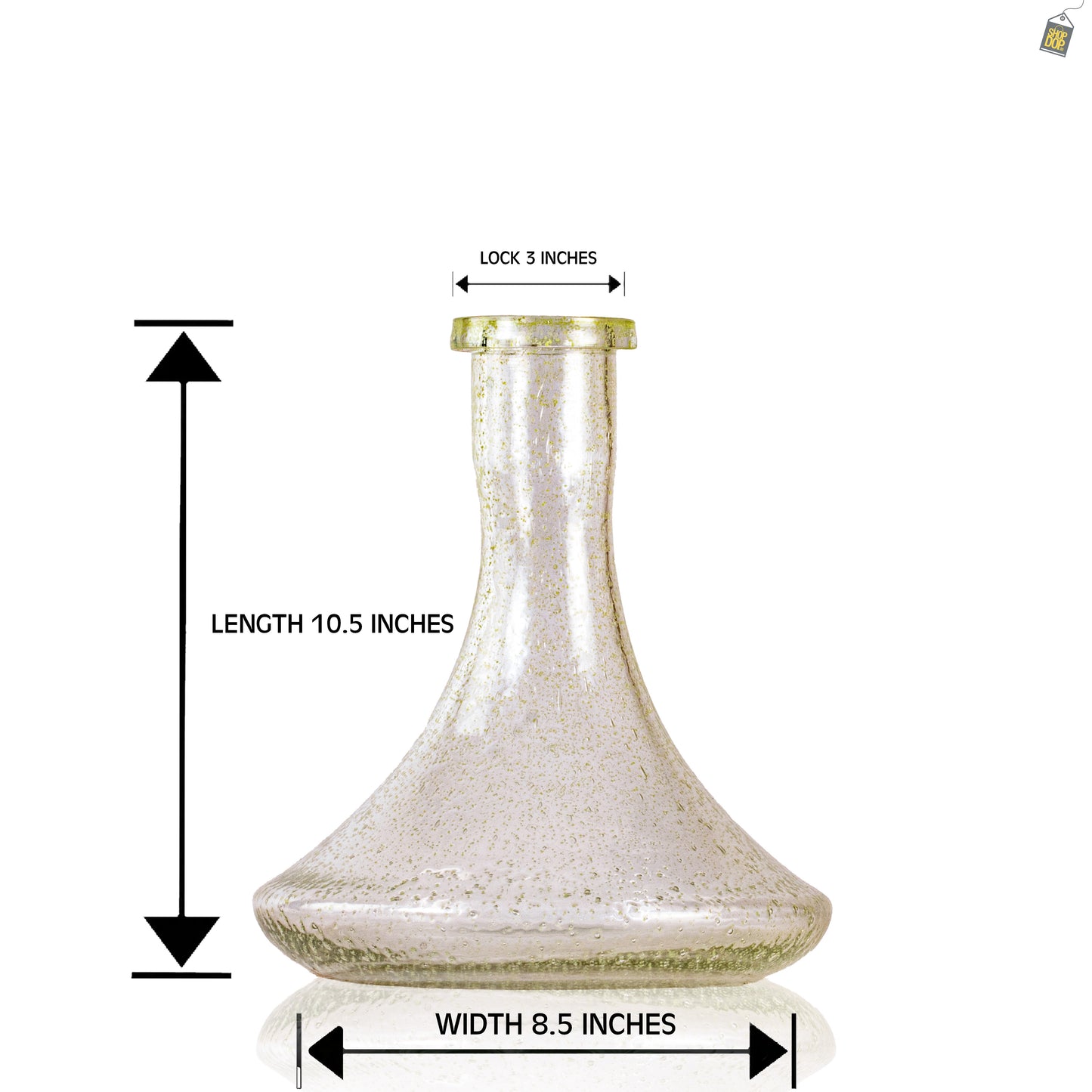 Glowing Big V3 Hookah Glass Replacement Base