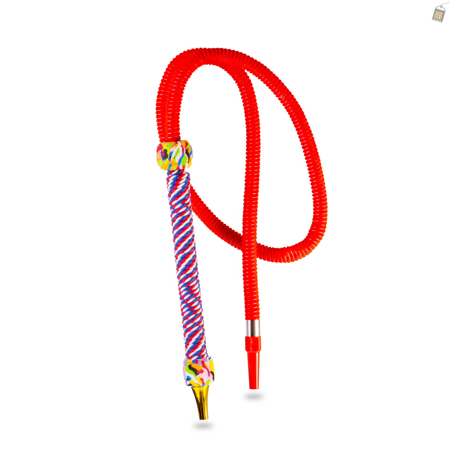 Big Beast Velvet Hookah Pipe - Red