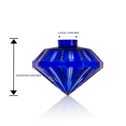 VG France Gemstone Hookah - Replacement Base Only without Lock - Blue