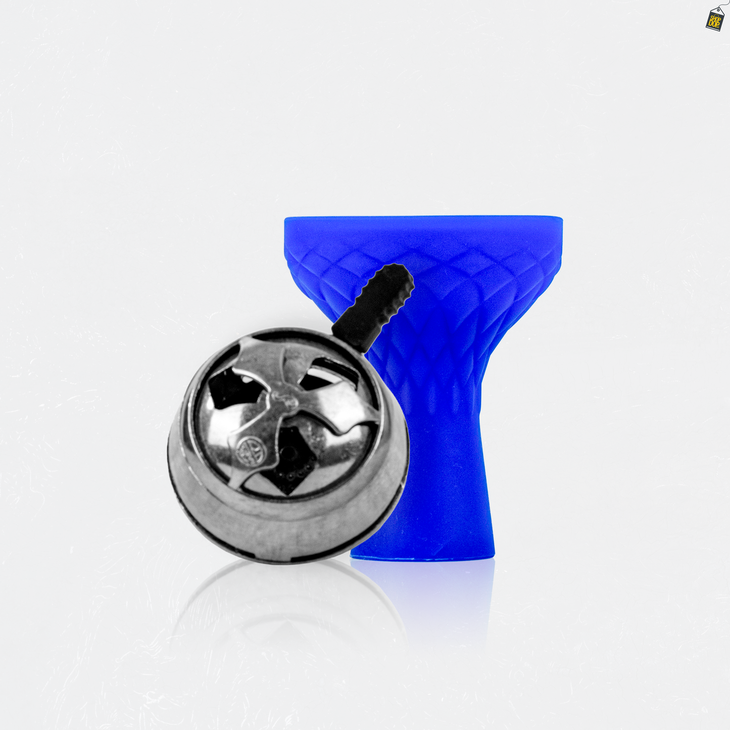 Blue Silicon Chillum + HMD Device Combo