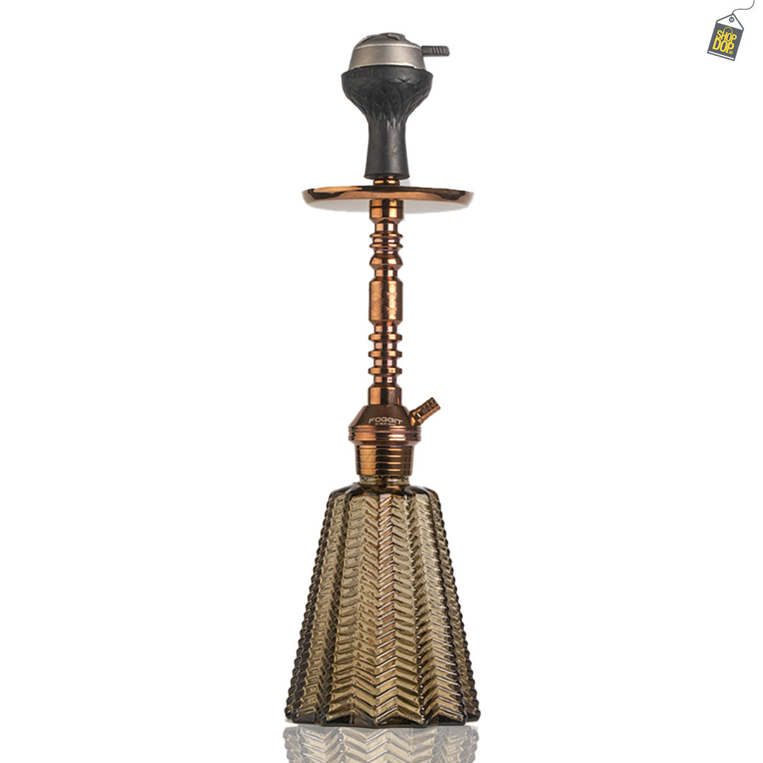 Persian Jewel Hookah with Bag - Bronze Stem / Grey Base