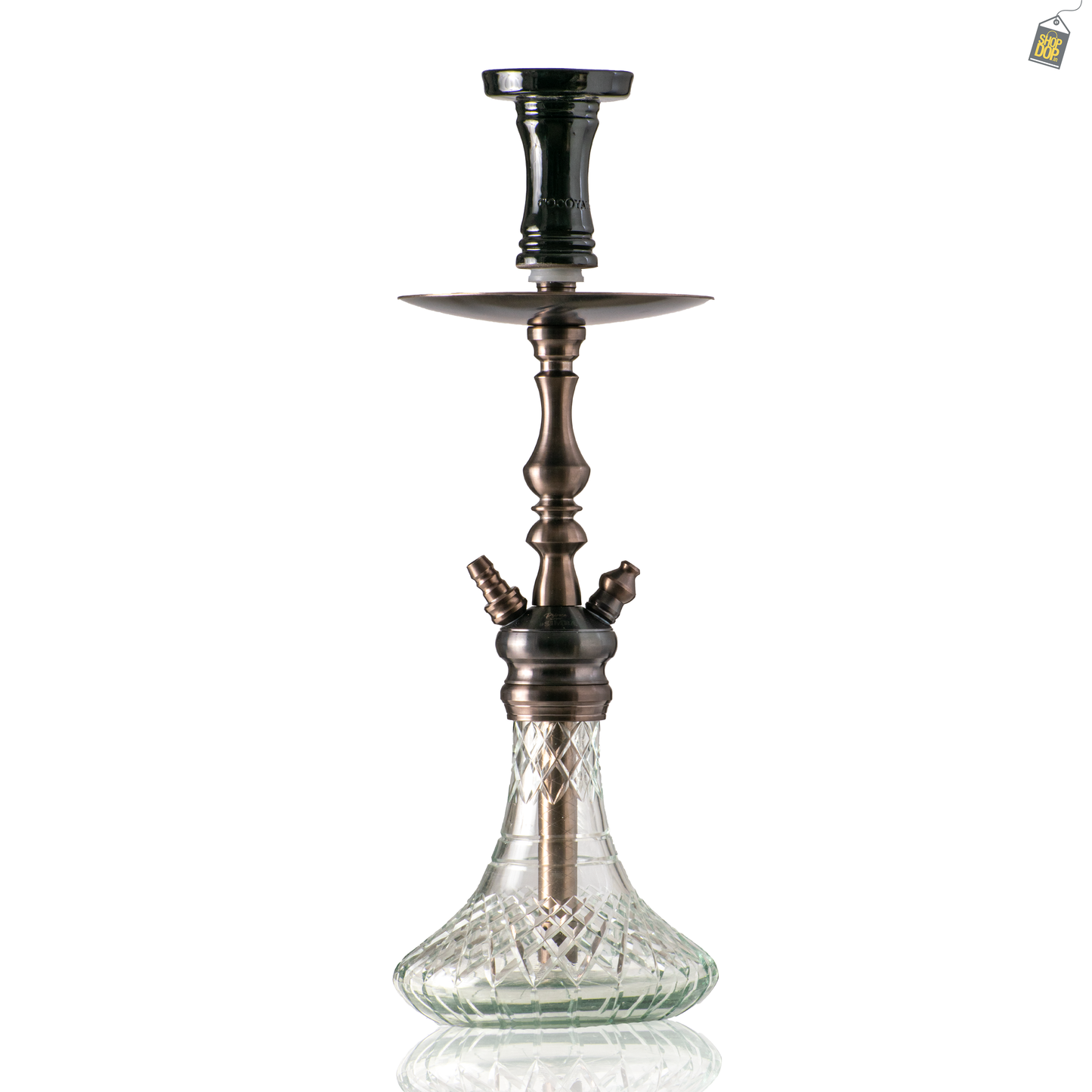 COCOYAYA Simba Hookah - Bronze Stem / Transparent Base