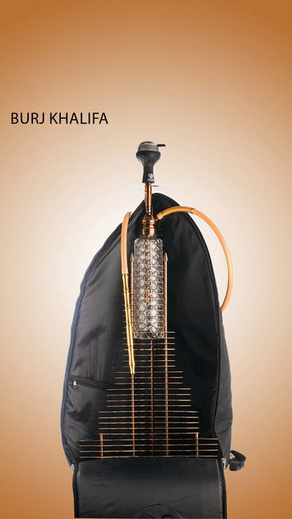 VG Burj Khalifa Hookah with Bag - Bronze